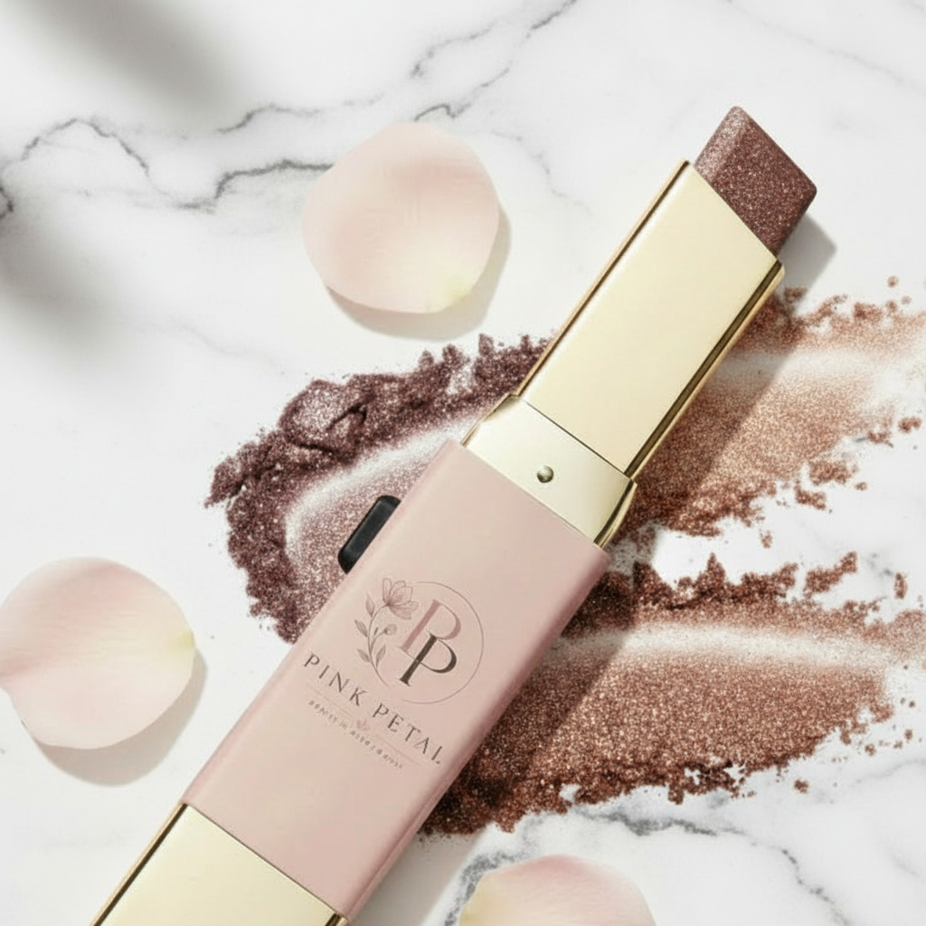 Pink Petal Eyeshadow Stick 3 - Marble Background